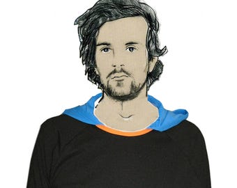 PERSONALIZED MEN'S SHIRT with hood, customizable