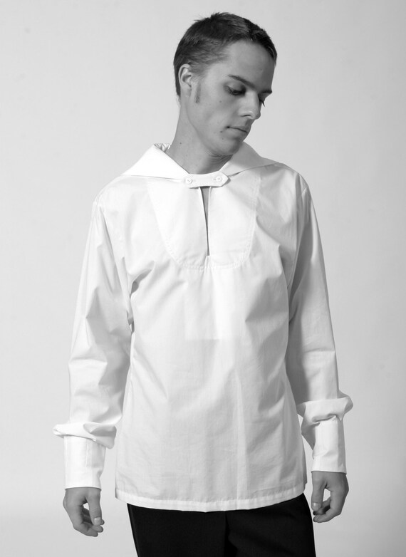 white collar uniform shirt