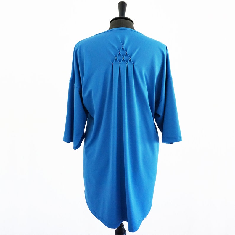 LONG TEE with and without Smock in many colors, half sleeves image 6