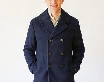 WINTER CABAN JACKET for men cashmere wool-felt