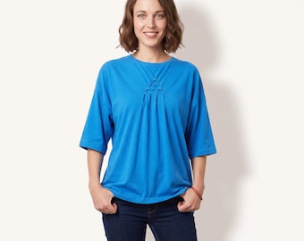 long wide Tee with and without Smock in many colors, half sleeves