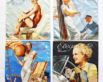 ART-DECO place mats, cloth napkins, sustainable gift packaging