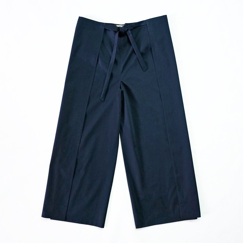 WRAP PANTS WOMEN in different fabrics wool linen cotton Etsy