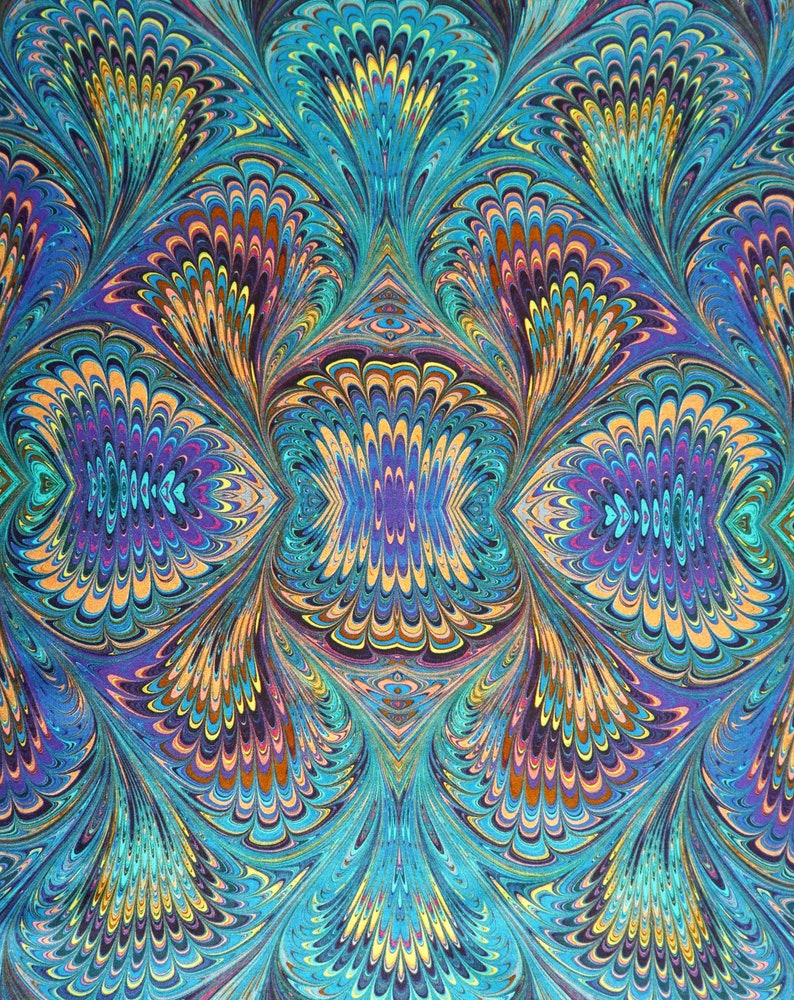 ART DECO TABLECLOTH Organic Cotton Vintage Beach Towel 1920th digital print 1920-1940 1930th marbling Art Nouveau table runner