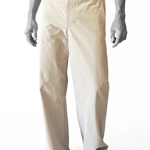 GENTLEMEN PANTS with watch pocket, light brown, cotton image 2
