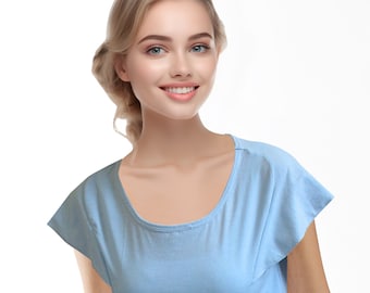 FURBELOW T-SHIRT in many colors, ruffle Frill