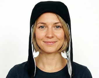 Unisex cap made of wool & alpaca – with handmade screen print