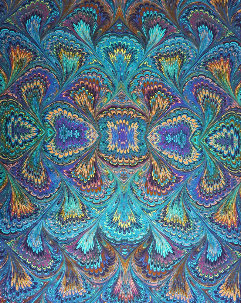 ART DECO TABLECLOTH Organic Cotton Vintage Beach Towel 1920th digital print 1920-1940 1930th marbling Art Nouveau table runner