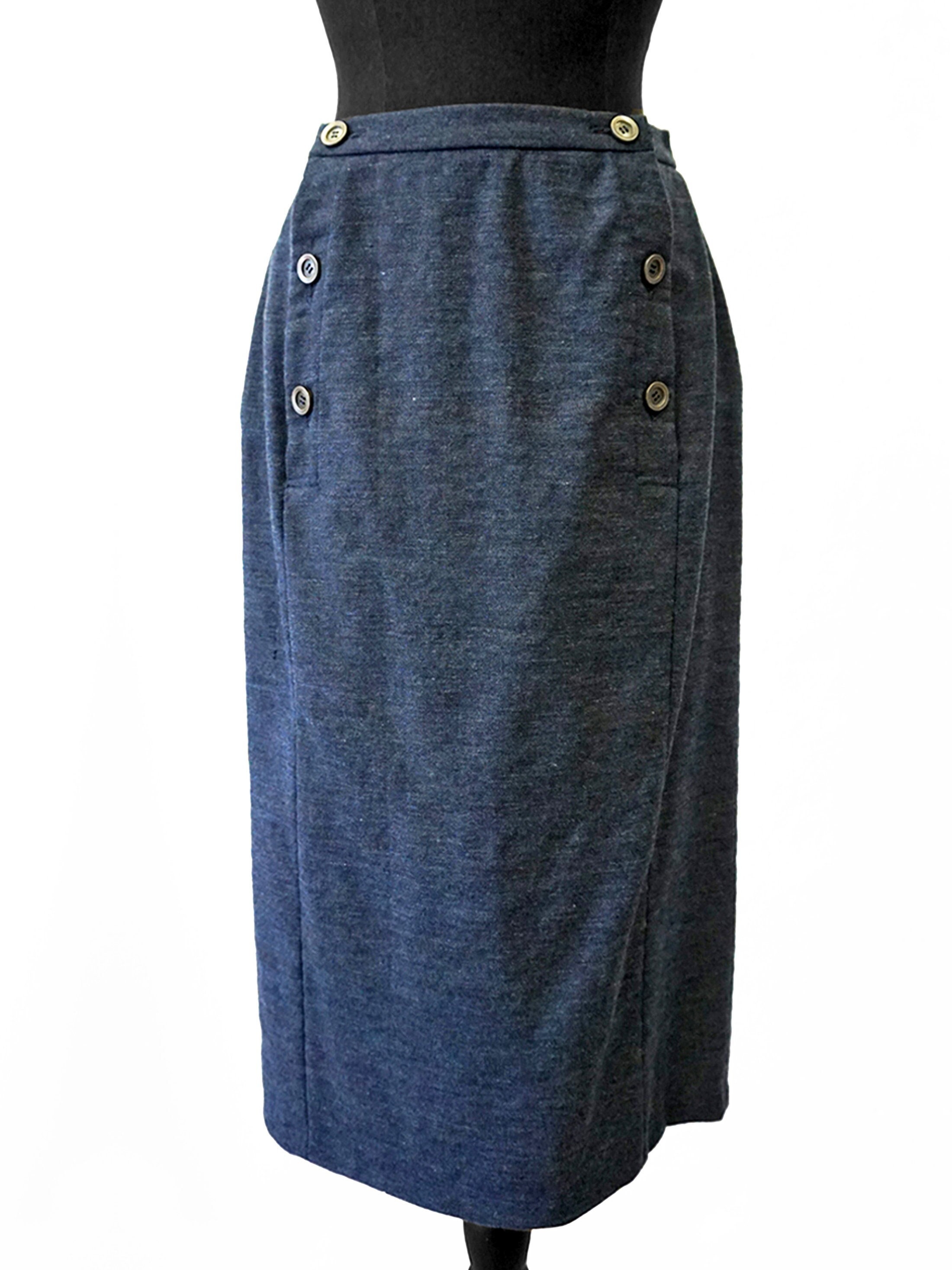 Long wool cheap skirt 9mm