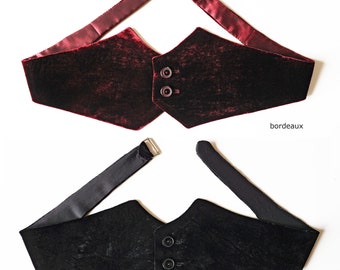CUMMERBUND in different fabrics: silk velvet