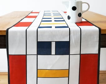 BAUHAUS TABLECLOTH organic cotton, Piet Mondrian