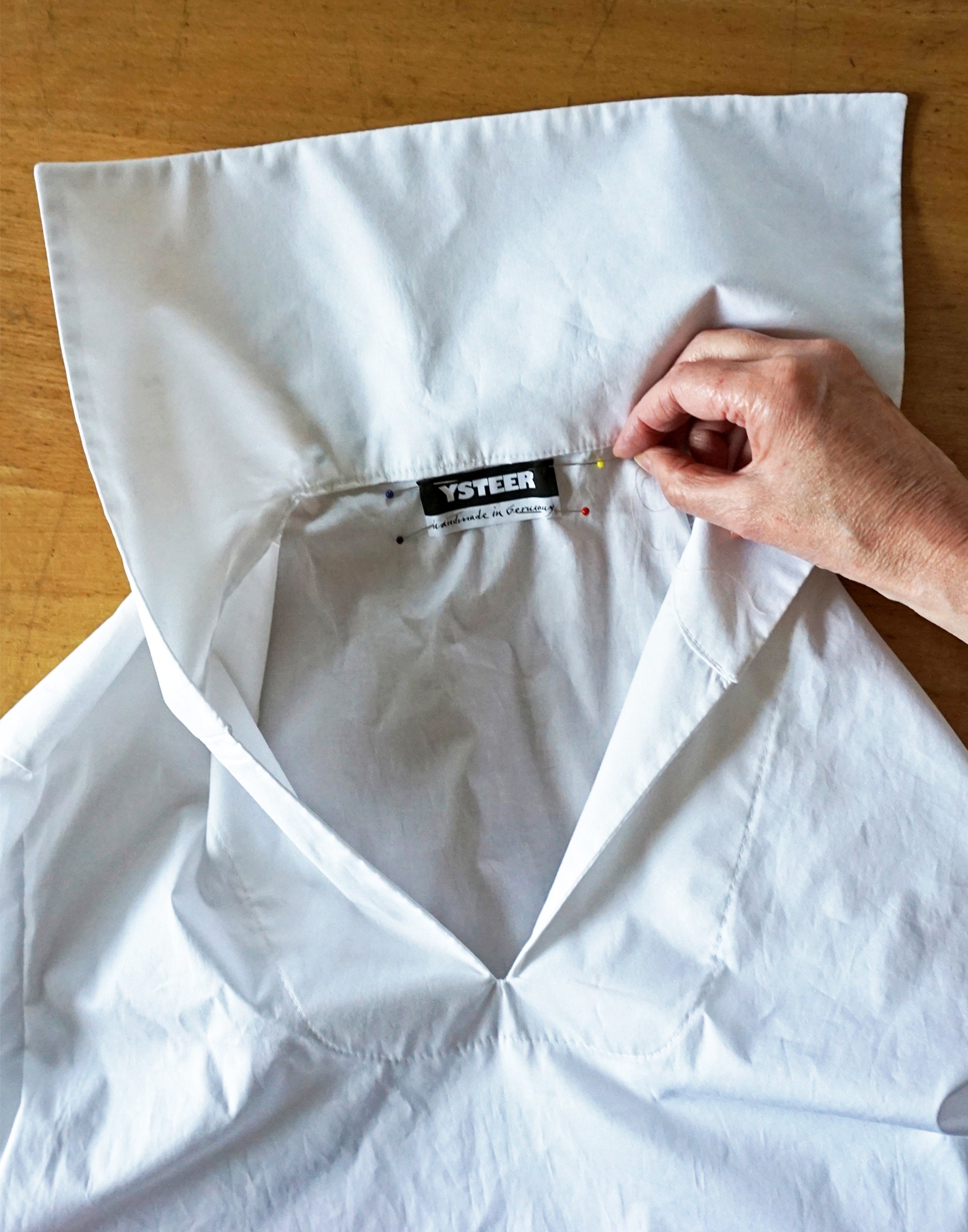 SHIRT with SAILOR COLLAR in various fabrics