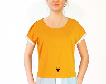 WOMEN BLOUSE - SHIRT with screen print in many colors