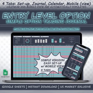 Option Trading Journal: Long Call/Put Tracker (Google Sheet)