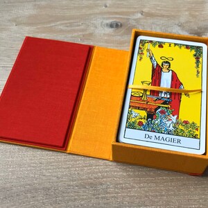 Tarotbox, tarotkast, koffer voor je tarotkaarten tarotcardbox met sluiting. Tarotkaarten opbergdoos opbergdoos image 5