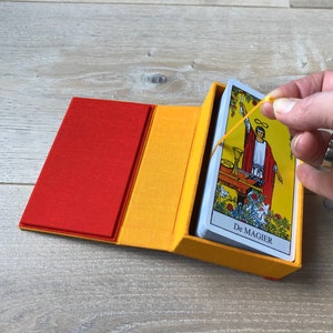 Tarotbox, tarotkast, koffer voor je tarotkaarten tarotcardbox met sluiting. Tarotkaarten opbergdoos opbergdoos image 6