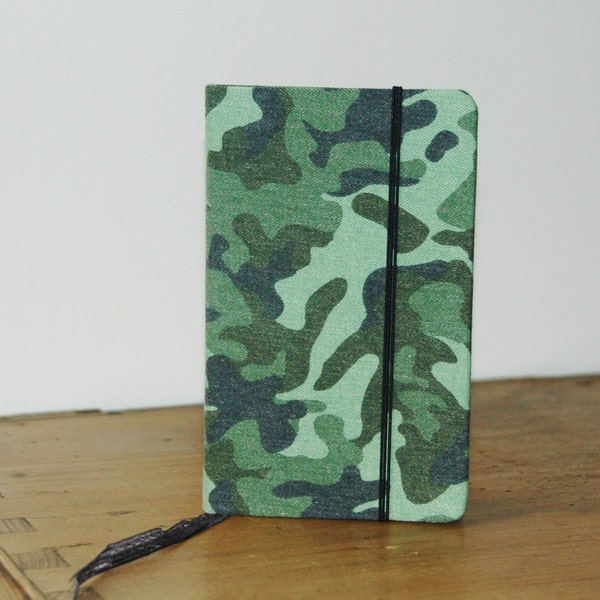 pantaloni taccuino rilegato con copertina di Camo "vecchio" stampato a mano