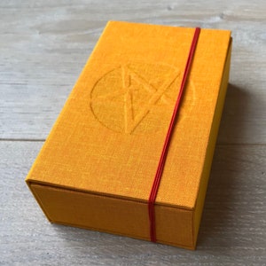 Tarotbox, tarotkast, koffer voor je tarotkaarten tarotcardbox met sluiting. Tarotkaarten opbergdoos opbergdoos image 9