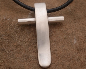 Sterling Silver Artistic Cross Pendant: Modern Christian Jewelry ST925| 15% OFF Annual Sale