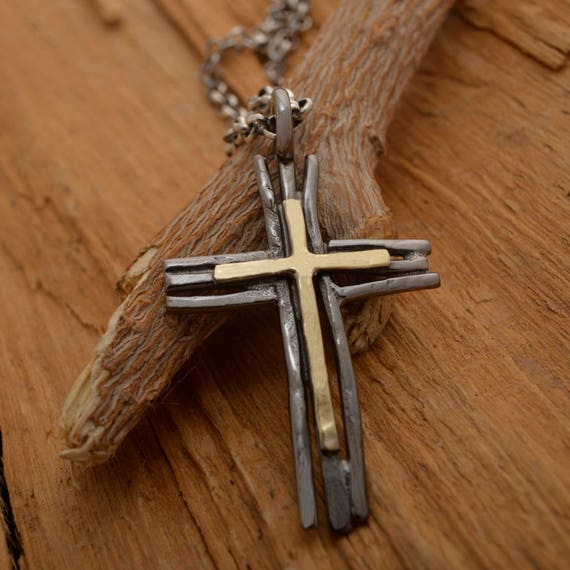 rustic cross necklace