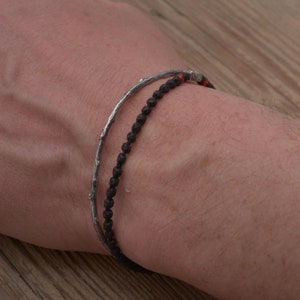 Tree Branch Cuff Bracelet, Sterling Silver Twig Cuff, BA116