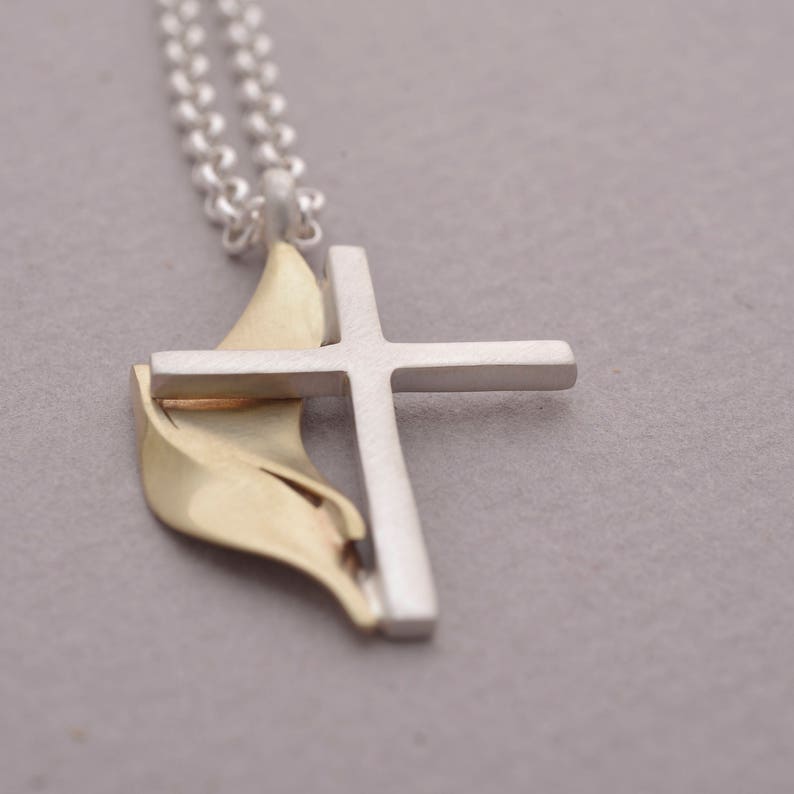 Sterling Silver Methodist Cross Pendant U2013 Celebrate Faith