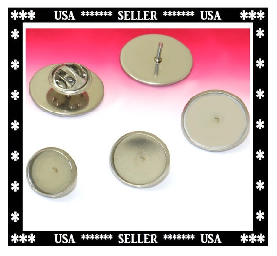 25mm 6 Pieces Blank Stainless Steel 1 Inch Round Blank Brooch Pin Base Tray Jewelry Findings DIY Crafts 1 Bezel Tie Tack Back Lapel Pins Etsy Ireland