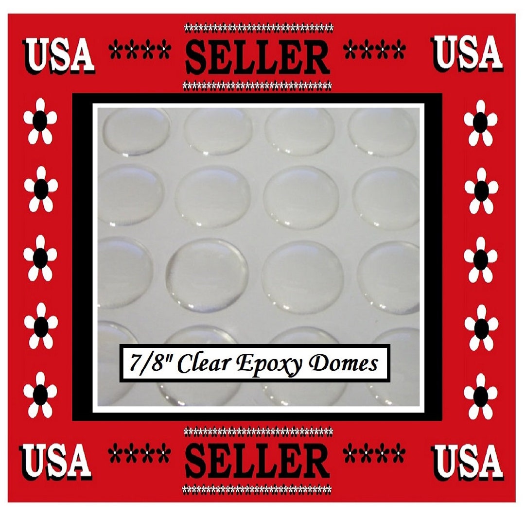 7/8 Epoxy Stickers Epoxy Domes Crystal Clear Epoxy Adhesive Circles