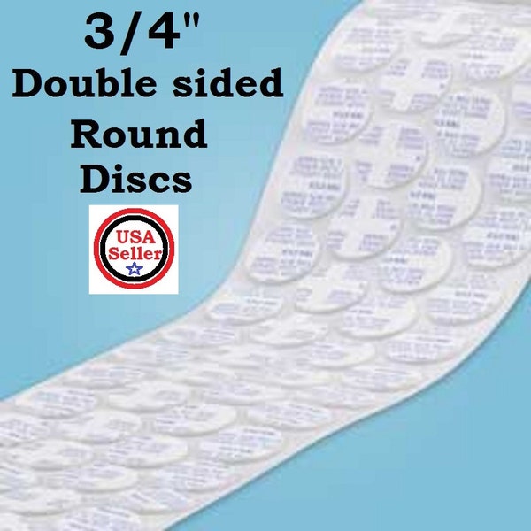 3/4" Double sided Circles Adhesive Tape 20MM Round Double sided Adhesive Disks works great w/ Bottlecap Jewelry DIY Wax Seal Craft Projects