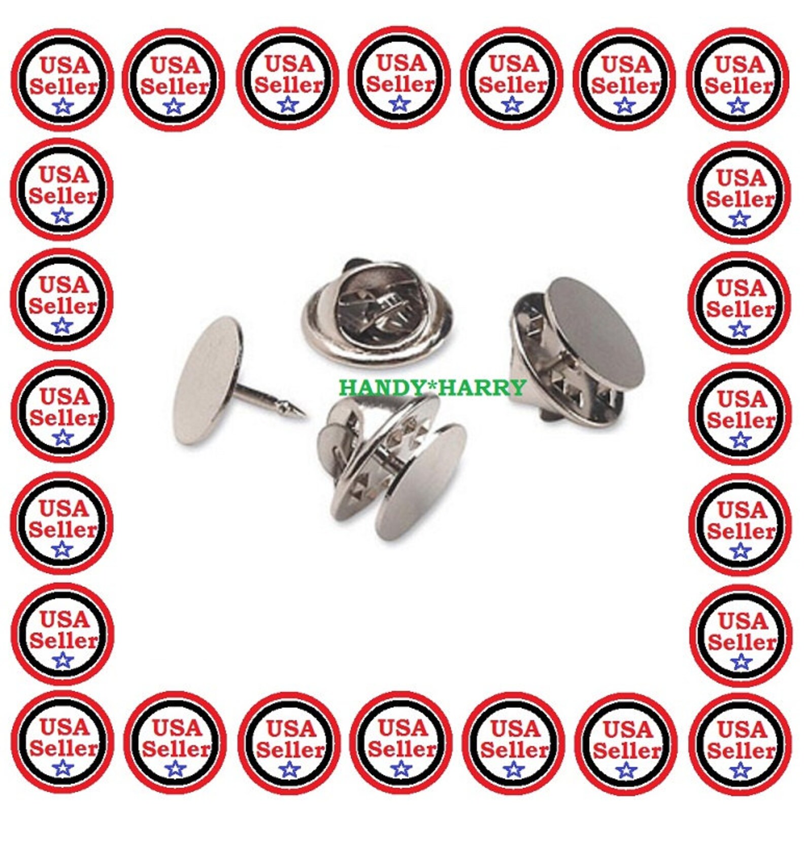 10 OR 20 Blank Silver Tie Tacks Lapel Pin Findings Clutch Pin Etsy