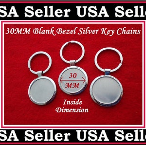 Round Solid Brass Split Key Ring, Brass Split Keyring, Brass Split Ring,  35mm 32mm 30mm 28mm 25mm 20mm Round Keychain Ring Set