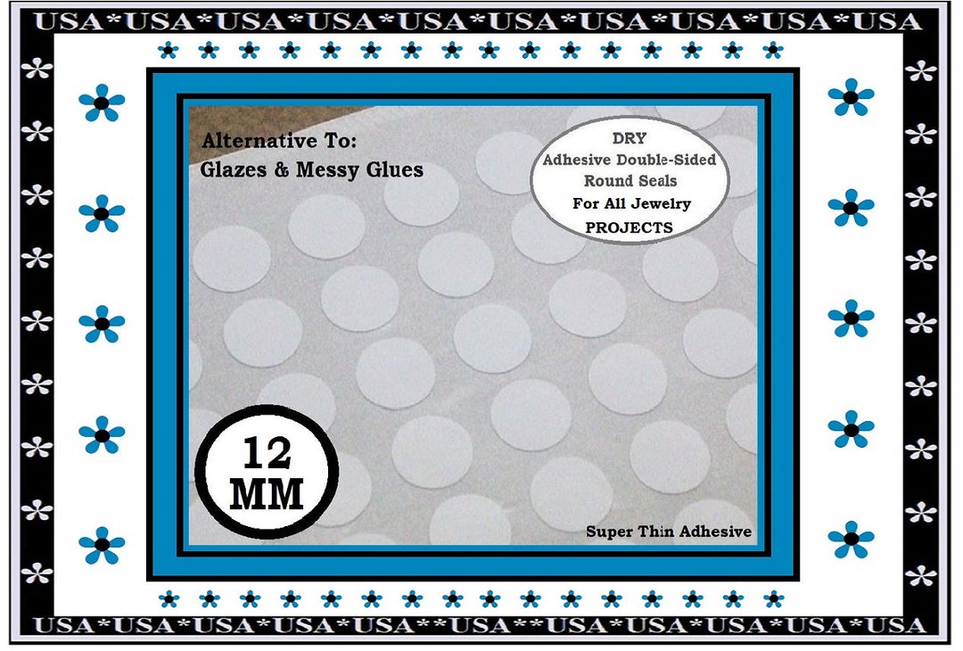 12MM Double Sided Circle Adhesive Tape Paper Thin Circle Adhesive Seals