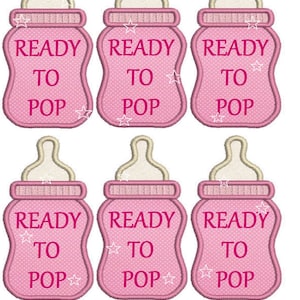 Instant Download JPEG Ready To Pop Favor Bag Tags Baby Shower Its A Girl Baby Shower Popcorn Bag Tags Print As Many As You Need
