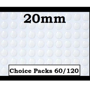 20mm Crystal Clear Epoxy Stickers 20MM Epoxy Seals Adhesive Circle  Epoxy Stickers 20MM Epoxy Domes Scrapbook Scrapbooking DIY Crafts