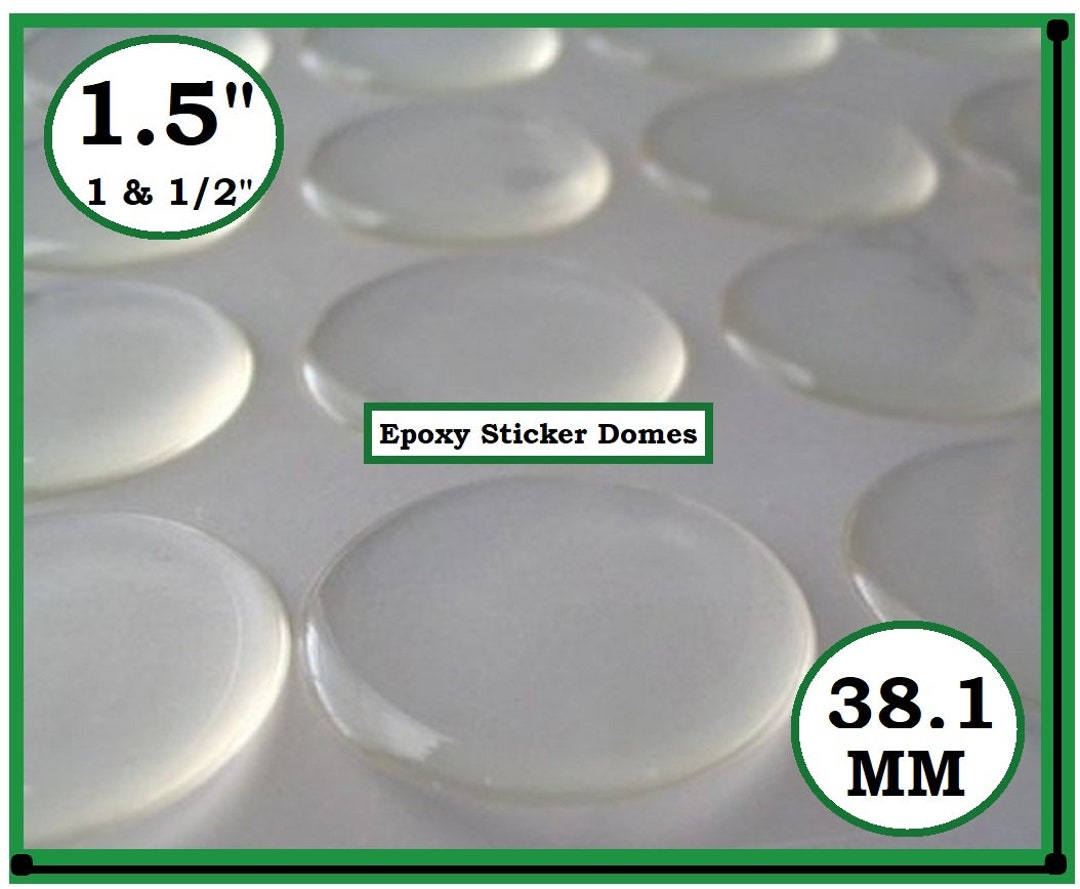 20mm Crystal Clear Epoxy Stickers 20MM Epoxy Seals Adhesive Circle