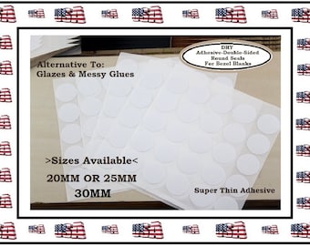 18MM 20MM 25MM 30MM Double Sided Circle Adhesive Tape Paper Thin (100) Adhesive Round Double Sided Adhesive Tape Throw Away Glue DIY Craft