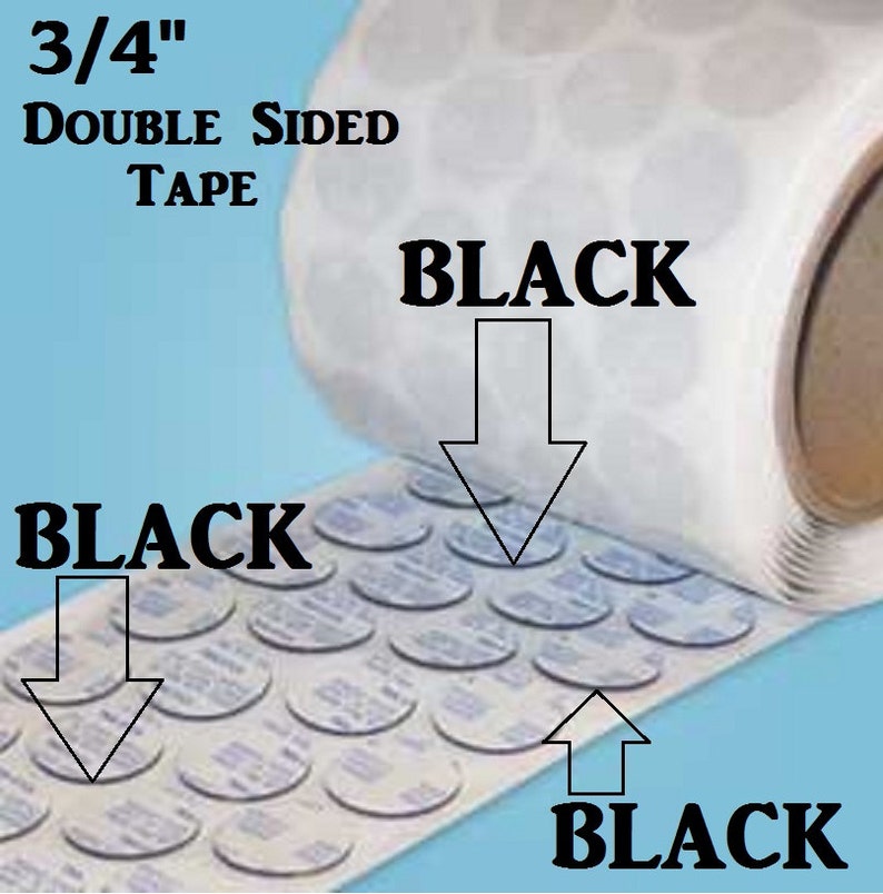 3/4 Double Sided Tape Circles Discs 19mm Adhesive Tape Etsy
