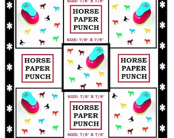 Paper Punch Horse Paper Punch for DIY Crafts Kids Projects Kids Crafts Confetti Wedding Confetti Sweet Horse Punch 7/8" X 7/8"