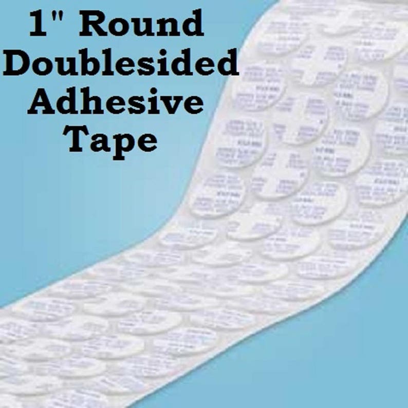 1 Double Sided Circle Adhesive Tape 1 Inch Round Double Etsy