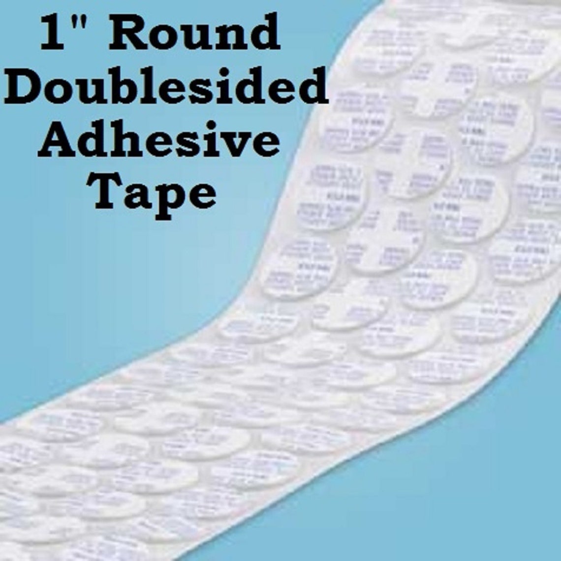 1 Double Sided Circle Adhesive Tape 1 Inch Round Double Etsy