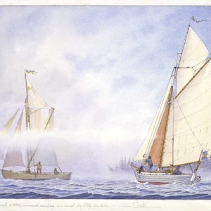 Elly le bateau de pêche env. 1875 et Elly le yacht 2001.