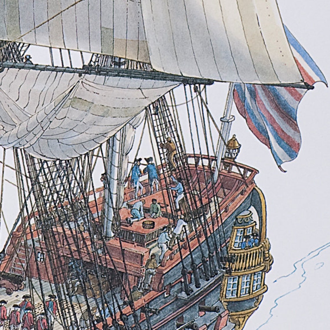 The Ships of John Paul Jones, Signed by Artist. Etsy
