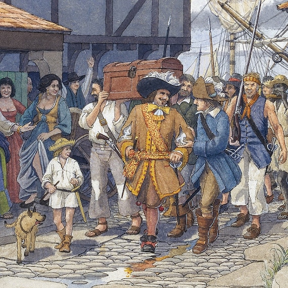 Captain Henry Morgan Returning to Port Royal, Jamaica, 1671