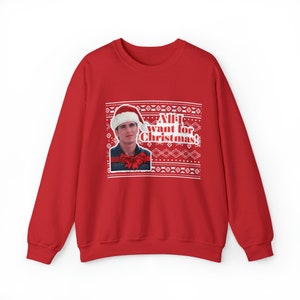 All I Want For Christmas is JAKE RYAN, Unisex Heavy Blend Crewneck Sweatshirt Sixteen Candles, 80s Heartthrob genx Christmas gift idea love!