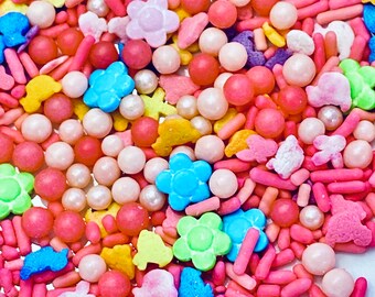 Hop To It Jimmies Candy Shapes Cupcake Cookie Baking Cake Decorations Party Favor Sugar Pearls NEW Easter Bunny Easter Sprinkles Mix