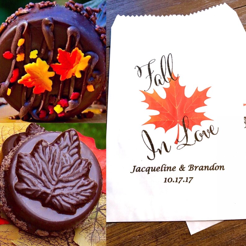 Fall Wedding Favor Bags Rustic Wedding Favor Candy Buffet Etsy