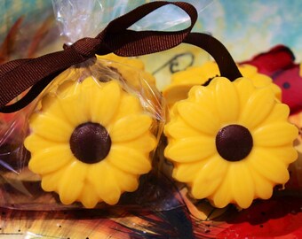 Sunflower Chocolate Covered Oreo Cookies ~ Decorated Cookies ~ Rustic Wedding Favor Candy~ Fall Wedding  Chocolate Oreos ~ Fall Party Favors