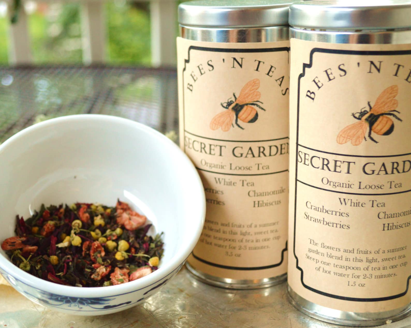 Tin of Secret Garden White Tea Blend Etsy