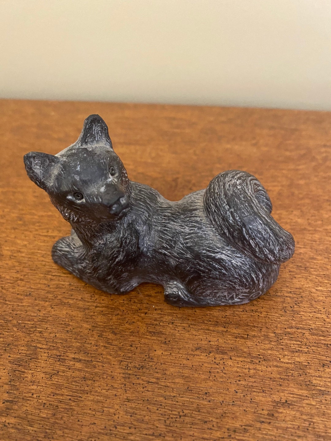 Wolf Original Soapstone WOLF 3 Figurine Canada Excellent Etsy