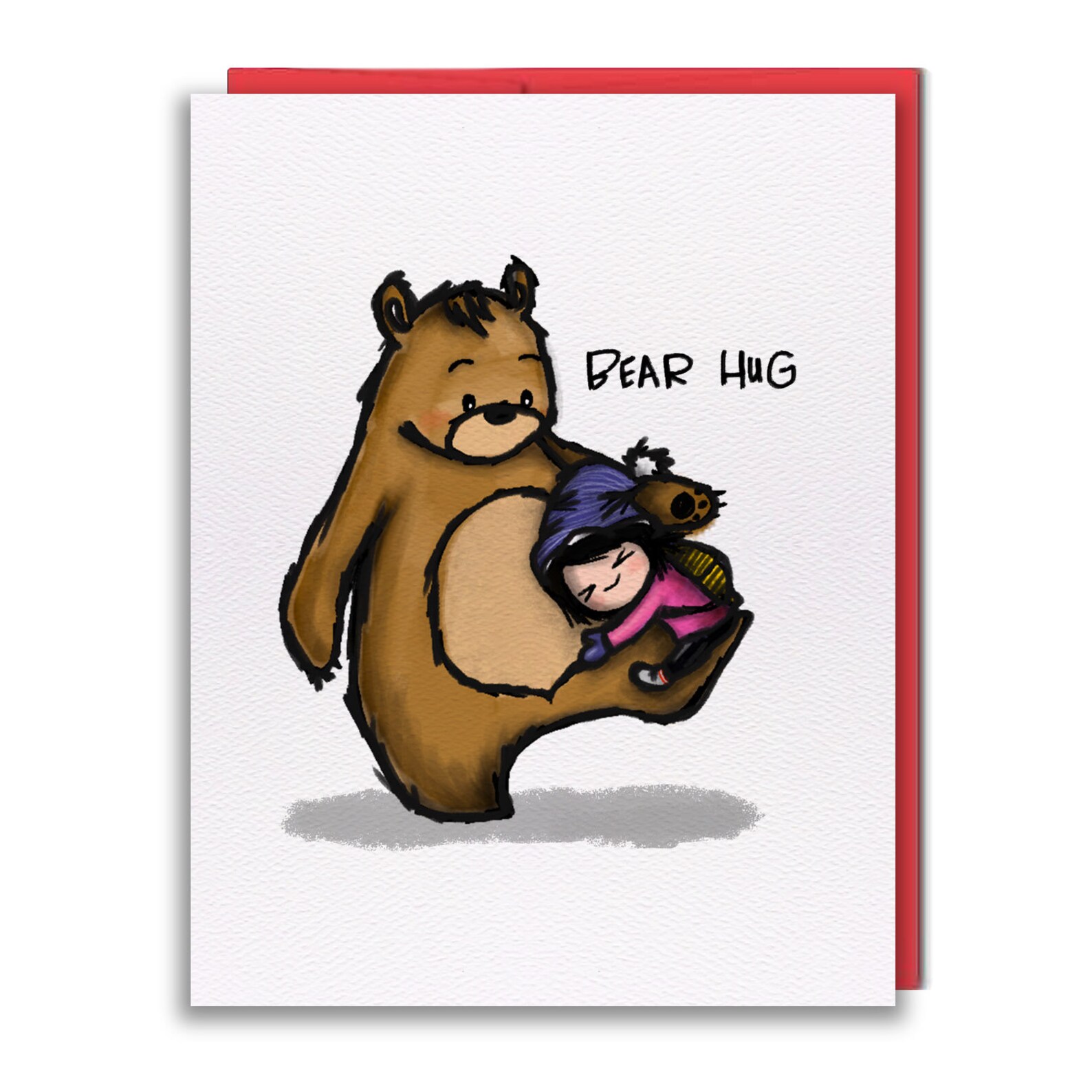 Card BEAR HUG Etsy